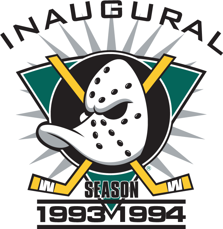 Anaheim Ducks 1993 94 Anniversary Logo decal sticker